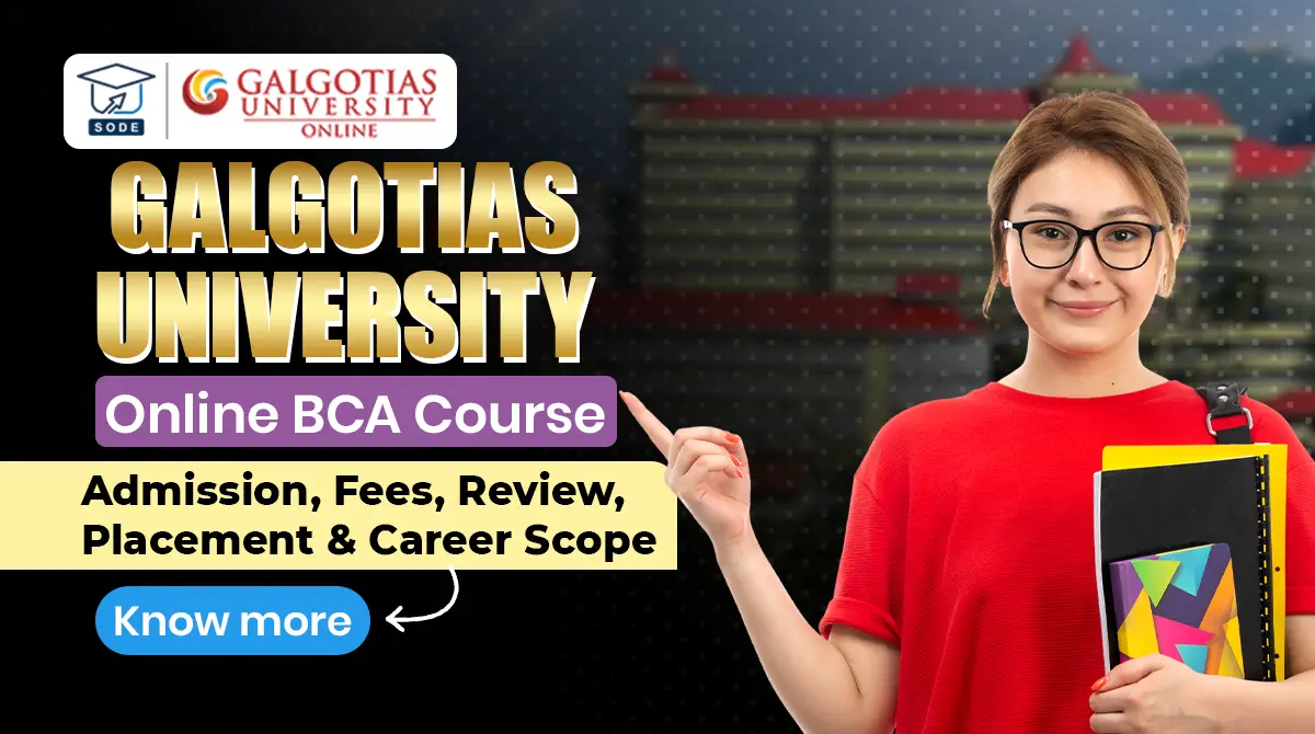 Galgotias Online BCA Course Fees and Admission