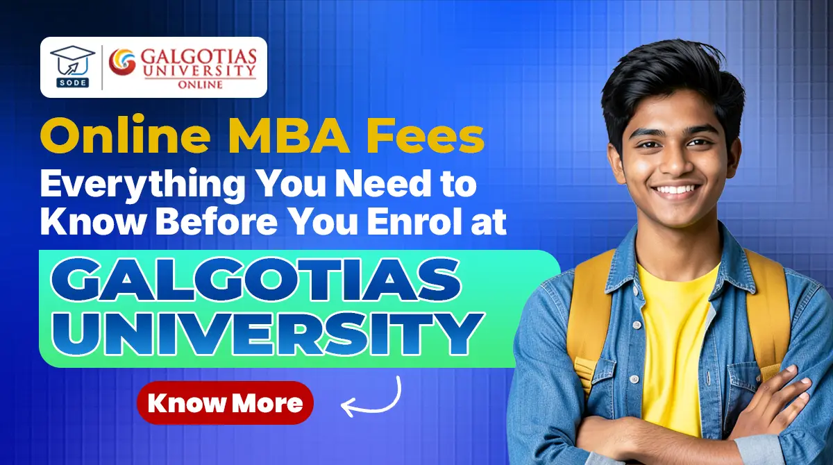 Online MBA Fees at Galgotias University
