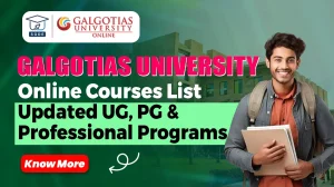 Galgotias online UG PG courses list 2026